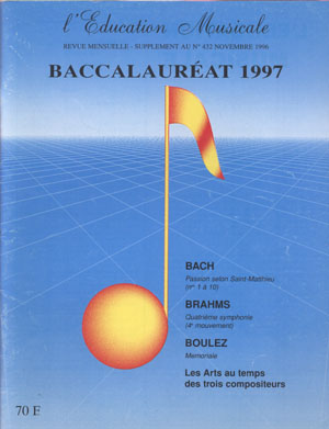 n° 432 novembre 1996 - supplément BAC 1997